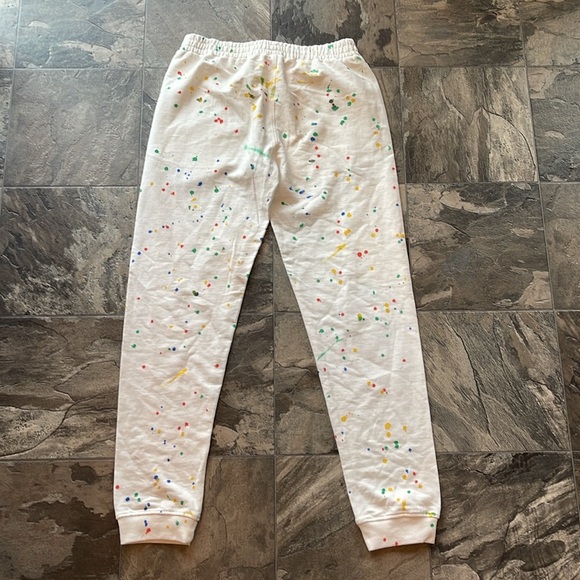 Girls Colorful Splatter 100 % Cotton Joggers SZ Large - Picture 4 of 4